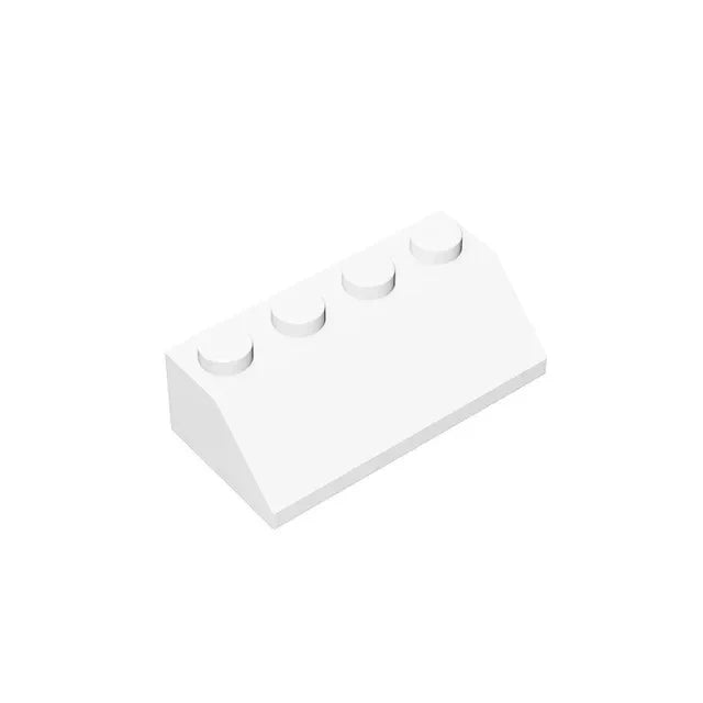 50pcs DIY Building Blocks Slope 2x4 Thick Figure Bricks Educational Creative Compatible With 3037 Toys for Children Size