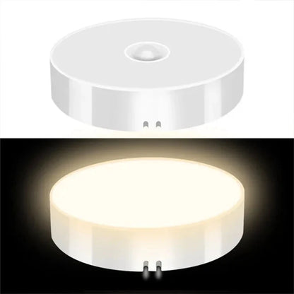 HOMEFISH Motion Sensor LED Night Light USB Rechargeable Wireless Closet Lamp for Kitchen Cabinet Wardrobe Staircase