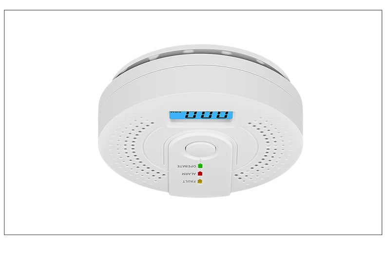 Independent CO Alarm Sensor Carbon Monoxide Alarm Detector High Sensitive Warning LCD Display CO Alarm
