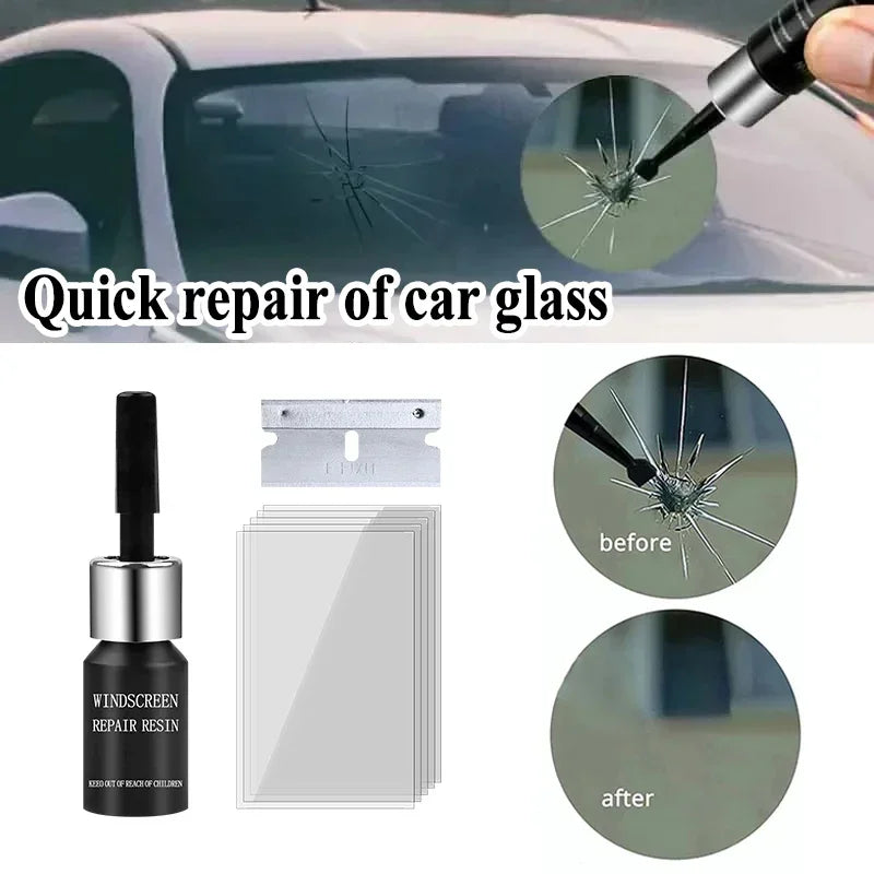 Car Glass Repair Window Cracks Gone Kit Remove Scratch Automobile Truck Motorcycles Broken Repair Windscreen Crack Recovery Set