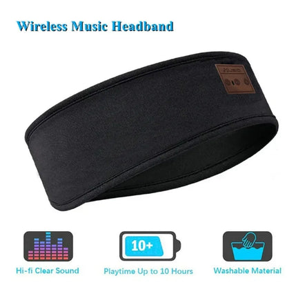 HYE Bluetooth Earphones Sports Sleeping Headband Elastic Wireless Headphones Music Eye Mask Wireless Bluetooth Headset Headband