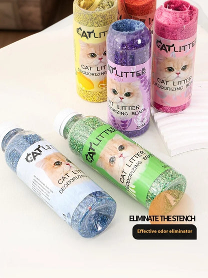 Cat Litter Deodorizing Beads Toilet Granules Litter Box Long Lasting Freshness Air Purification Deodorizer Pet Cleaning Products