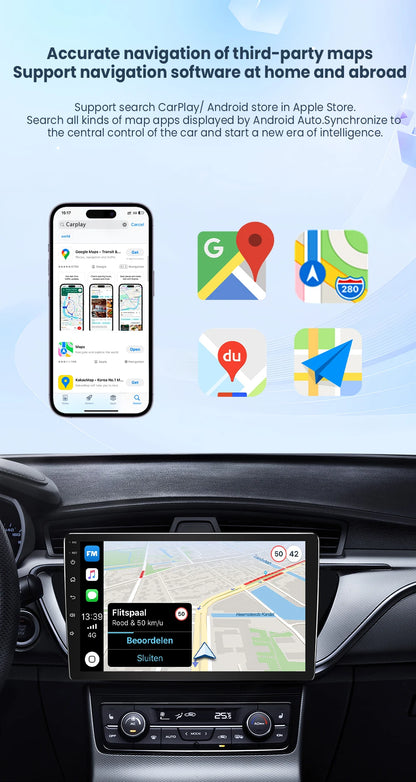 PLAYAIBOX Wireless 2IN1 CarPlay Android Auto Wireless Supermini Box Adapter Plug And Play Dongle Bluetooth WiFi Fast Connect