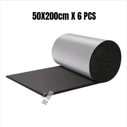 Fireproof Heat and Sound Insulation Mat 200x50cm Acoustic Thermal Mat Soundproof Wall Panels Noise Insulation for Car Deadening