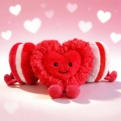 Cute Heart Shape Plush Toy Soft Heart Stuffed Doll Adorable Valentine's Day Romantic Gifts  Plushies for Lovers