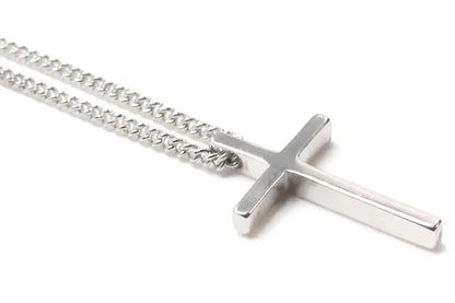 REETI 925 Sterling Silver Cross Korean Simple Temperament Jewelry Female Wild Accessories Pendant Necklace