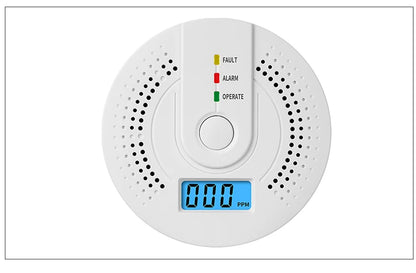 Independent CO Alarm Sensor Carbon Monoxide Alarm Detector High Sensitive Warning LCD Display CO Alarm