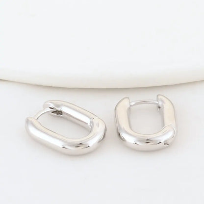 4PCS 16MM 18MM 20MM 14K Gold Color Brass Oval Earrings Hoops High Quality Jewelry Making Supplies Diy Findings Accessories