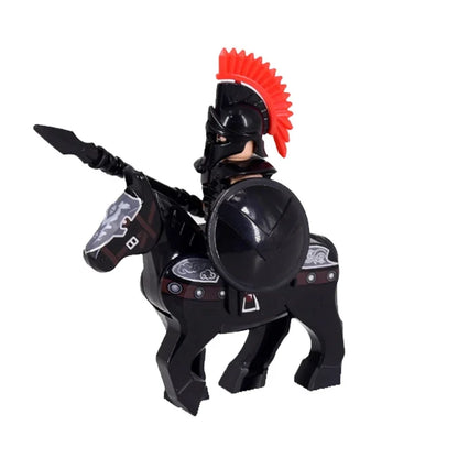 Medieval Knight Figure Building Blocks Roman Rohan Temple Soldier Infantry Commander Mount War Horse Wolf Orc Boy Toy Gift S009