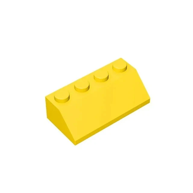 50pcs DIY Building Blocks Slope 2x4 Thick Figure Bricks Educational Creative Compatible With 3037 Toys for Children Size