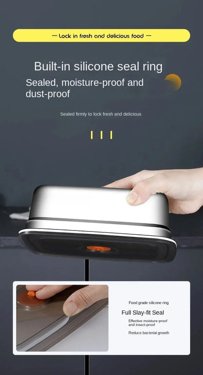 High Quality Stainless Steel Camping Lunch Box Sealed Refrigerator Freezer Storage Box Leak-proof Microwave Suitable Bento Box