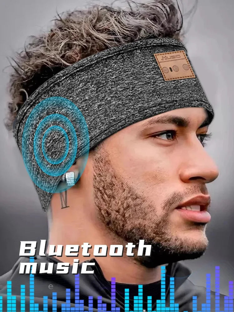 HYE Bluetooth Earphones Sports Sleeping Headband Elastic Wireless Headphones Music Eye Mask Wireless Bluetooth Headset Headband