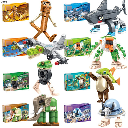 Tung Tung Sahur‌ Figure Block Toy Tralalero Tralala‌，LiriLi Larlla‌，‌Boneca Ambalam‌ Figure Toys Building Blocks Gift Blind Box