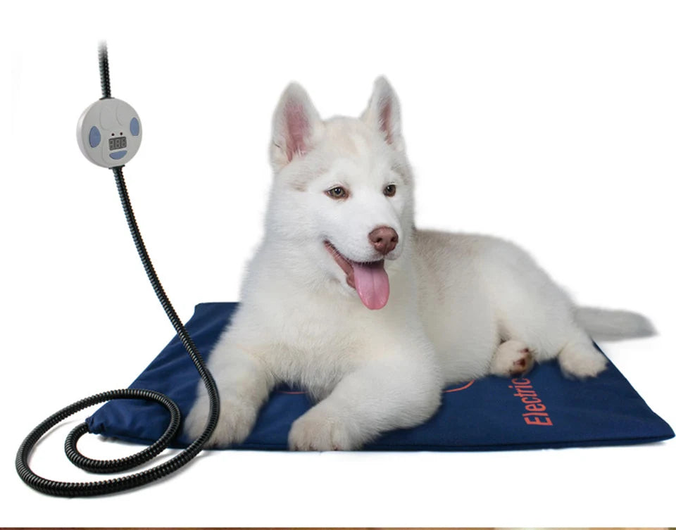 45×60cm Pet Electric Heating Pad Blanket Dog Cat Winter Warmer Pad Waterproof Adjustable Temperature Dog Mats US/UK/EU Plug