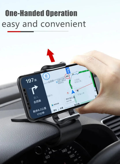 Universal Car Phone Holder Stand Dashboard Car Clip Mount GPS Bracket 360° Rotatable Phone GPS Support in Car For iPhone Xiaomi