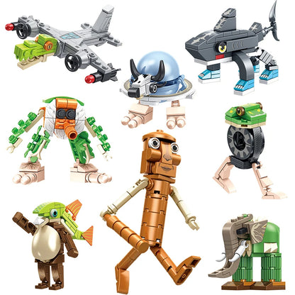 Tung Tung Sahur‌ Figure Block Toy Tralalero Tralala‌，LiriLi Larlla‌，‌Boneca Ambalam‌ Figure Toys Building Blocks Gift Blind Box