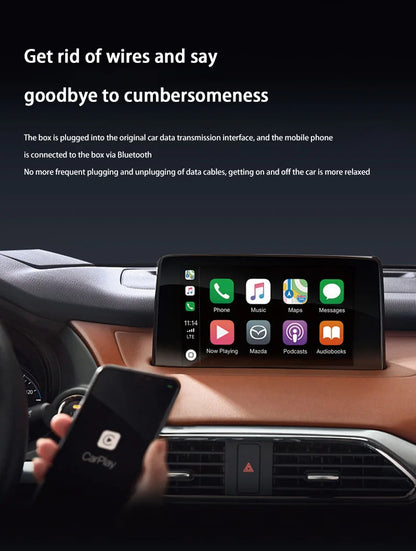 2 in 1 Wireless Android Auto Adapter Wireless CarPlay Dongle Car Intelligent Systems AI Smart Box For Car Wired CarPlay