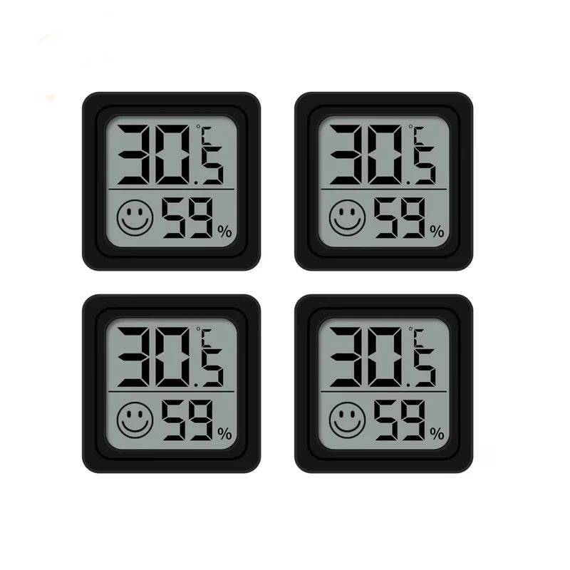 2026 New 1/4pcs Mini LCD Digital Thermometer Hygrometer Indoor Room Temperature Humidity Meter Sensor Gauge Weather Station Set