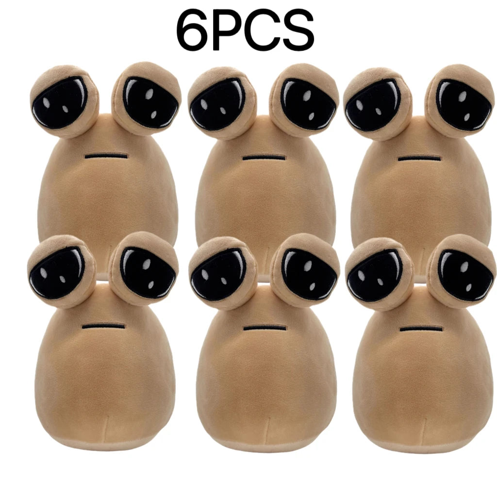 1-6Pcs 22Cm Anime Game The Maw My Pet Alien Pou Kawaii Cartoon Plush Toys Children Birthday Xmas Gifts
