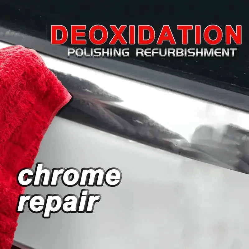 A Restoration Paste for Chrome Parts of Vehicles, Designed for Renewing Oxidized Chrome Trim And Emblems, Comes with a Sponge