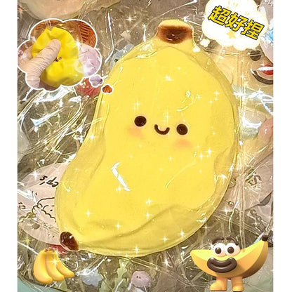 Funny Simulation Food Fidgets Toys Sushi Fruit Mochi Squishy Sensory Toy for Kids Adults TPR Squeeze Stress Relief Abreact Toy