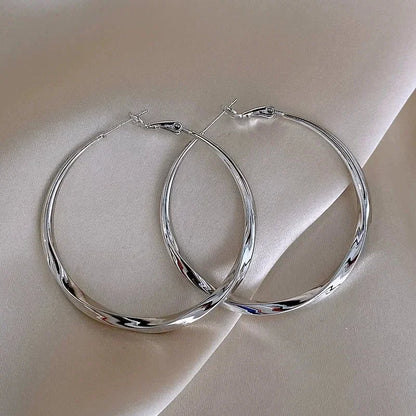 Shevalues Women Classic Earring Lady Gold Color Hoop Earring Girls Simple Style Small Ear Studs Jewelry Gifts New Ear Rings