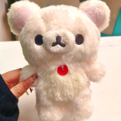 20cm Rilakkuma Plush Doll Long Haired Series Super Soft Kawaii Cartoon Bear Cute Stuffed Animal Basic Style Kids Gift