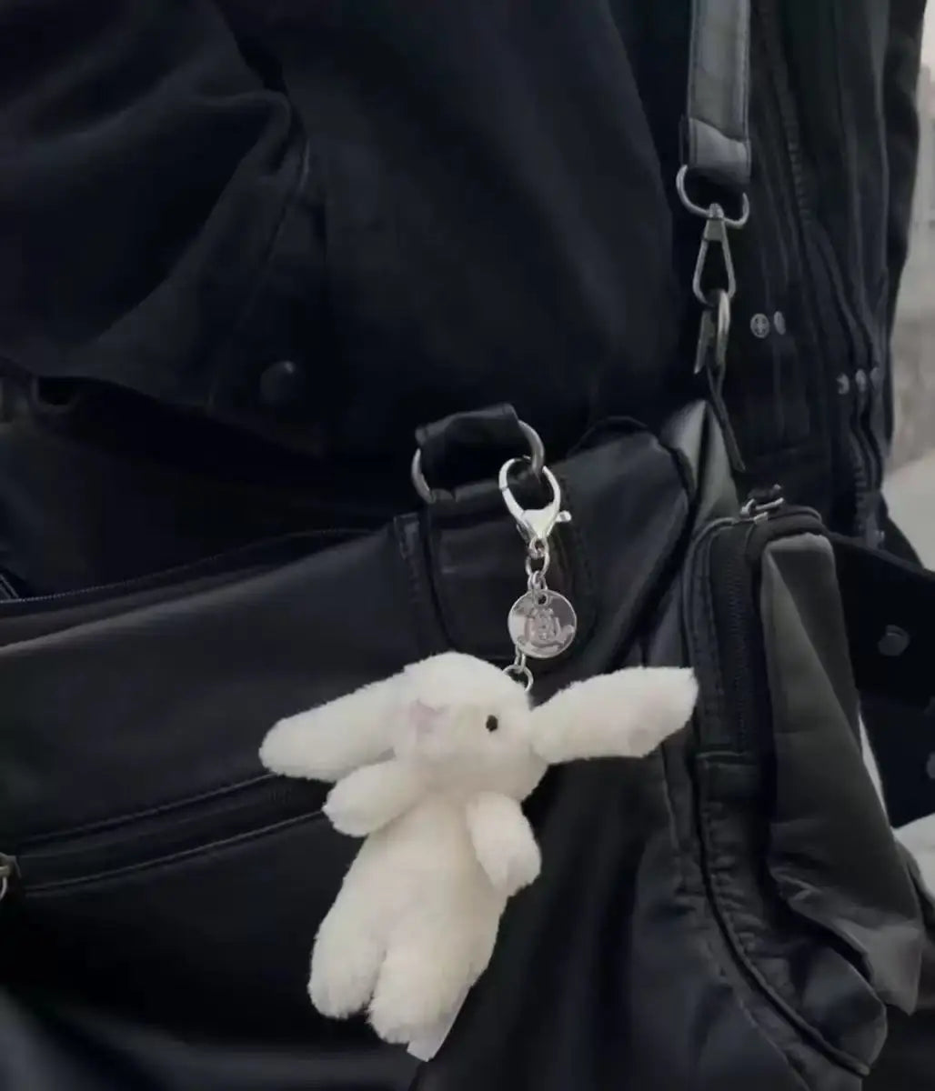 @@Jelly Pendant Keychain Cute Girl Bag Pendant Plush Toy Keyring Plush Toy Kawaii Holiday Gift G