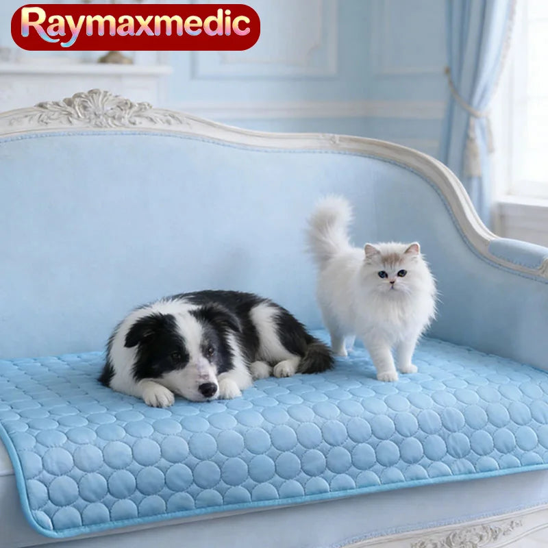 Raymax Summer Dog Cooling Mat Pet Cold Bed Extra Large Small Big Dogs Pet Accessories Cat Durable Blanket Sofa Ice Silk Blanket