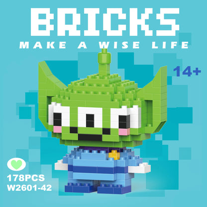 Disney 108 style Stitch LinaBell StellaLou Building Blocks Princess Cartoon Figrues Bricks Children's Assembly Toys Model Gift