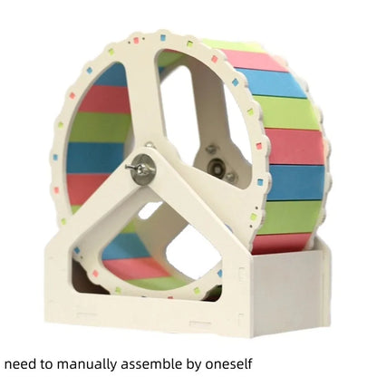 Durable Plastic Hamster Running Wheel Silent Stable Base Rodent Running Wheel 21cm Colorful Exercise Wheel Pet Exercise