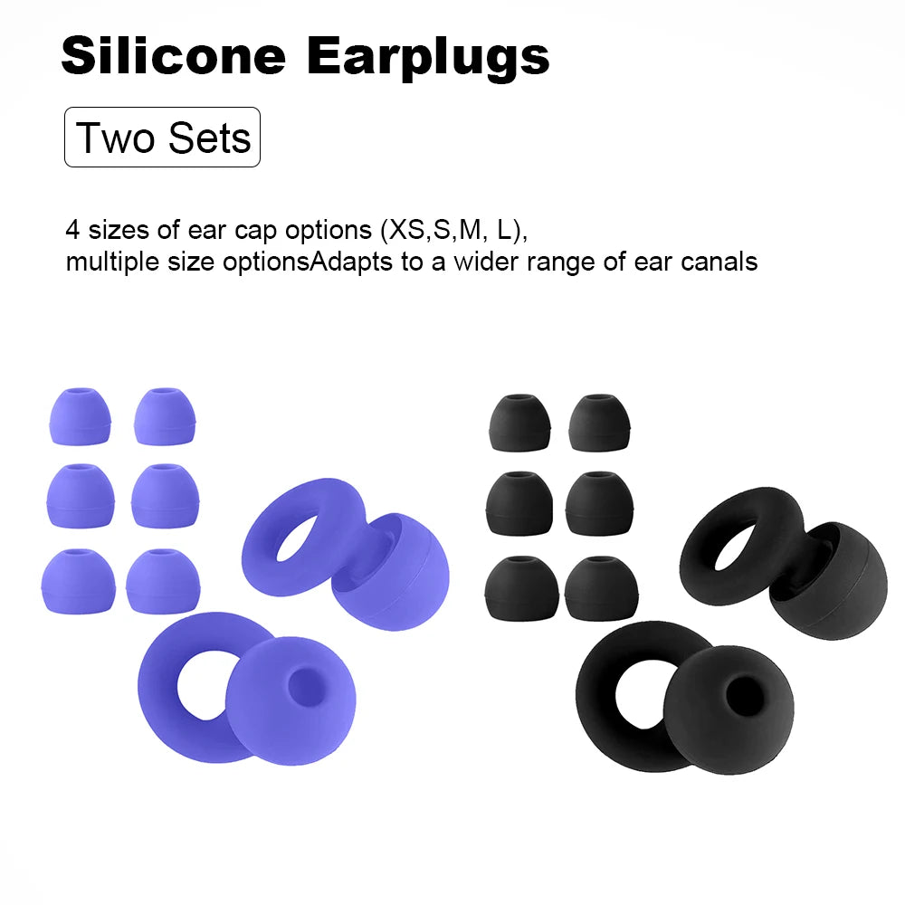 Silicone Earplugs for Swimming Sleep Noise Cancel Noise Reduction-Soundproof Reduce Disturbances -Quality loop Earplugs