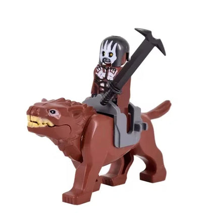 Medieval Knight Figure Building Blocks Roman Rohan Temple Soldier Infantry Commander Mount War Horse Wolf Orc Boy Toy Gift S009