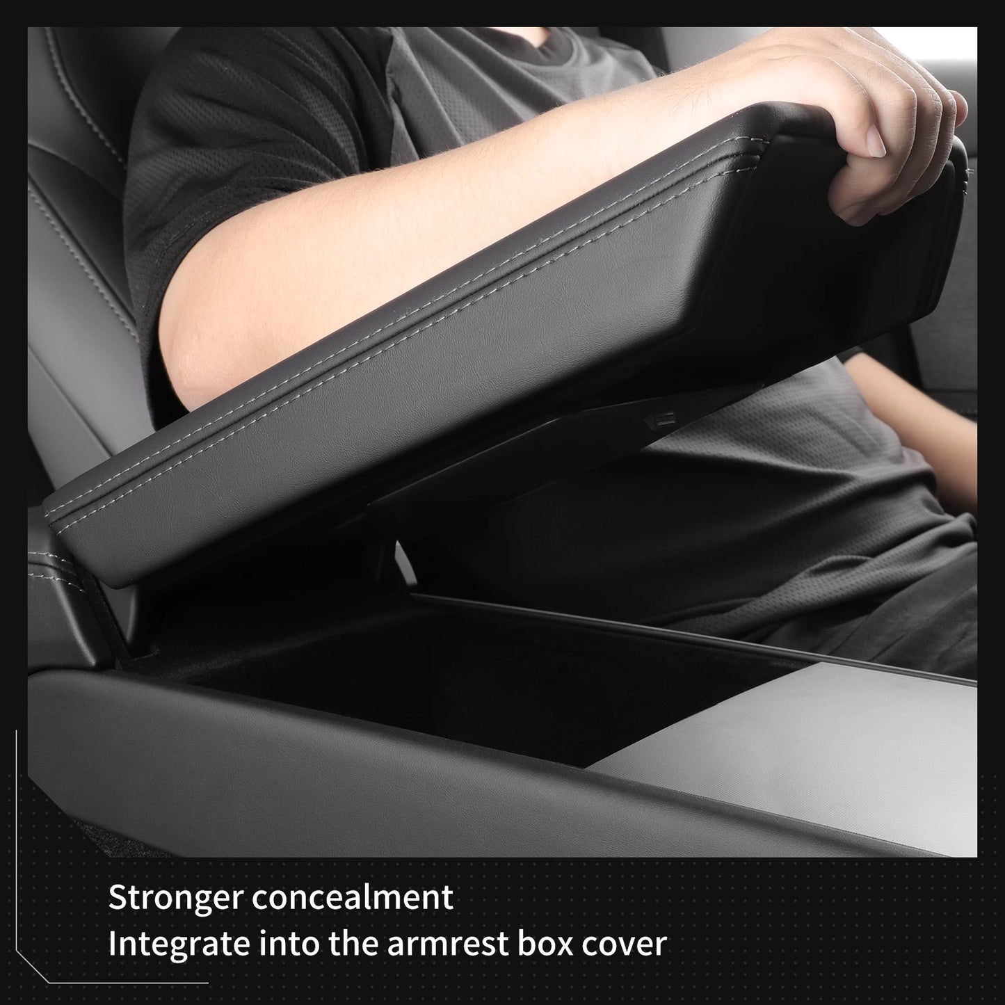 for Tesla Model Y Juniper/Launch 2025 Car Armrest Box Hidden Storage Box Model 3 Highland 2024-2025 Center Console Storage Case