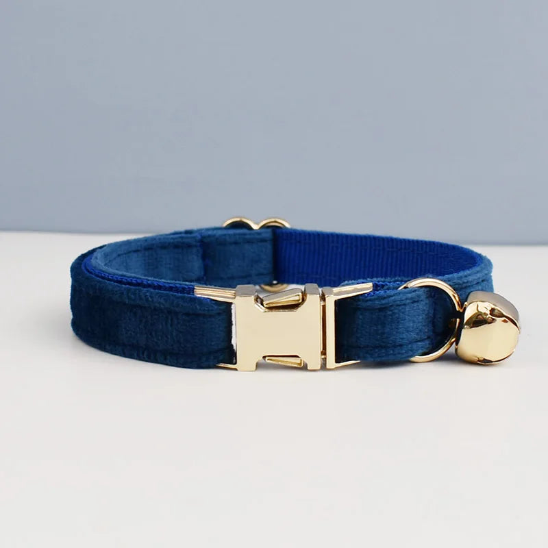 Cute Bowknot Cat Collar Personalized Cat Collar with Bell Engraving ID Tag Nameplate Kitten Collars Necklace