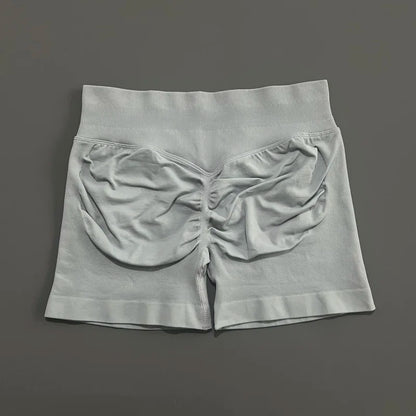 HISTELLO Impact Shorts 4.5" Women Fitness Sports Biker Shorts Low Waist Gym Short Workout Scrunch Butt Yoga Seamless Leggings