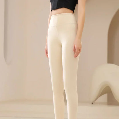 Women's Thermal Winter Tights Fleece Lined Sheer Velvet Pantyhose Thick Warm Leggings with Plush Inner Layer