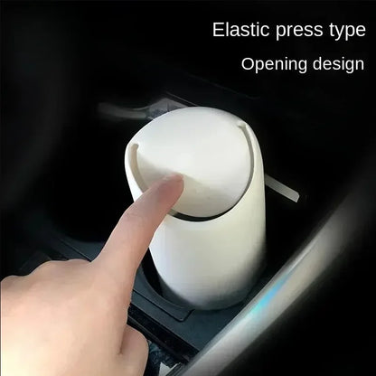 Car Garbage Can Car Trash Can Silicone Garbage Dust Case Holder Rubbish Bin Auto Organizer Storage Box Car Acessories Storage Bo