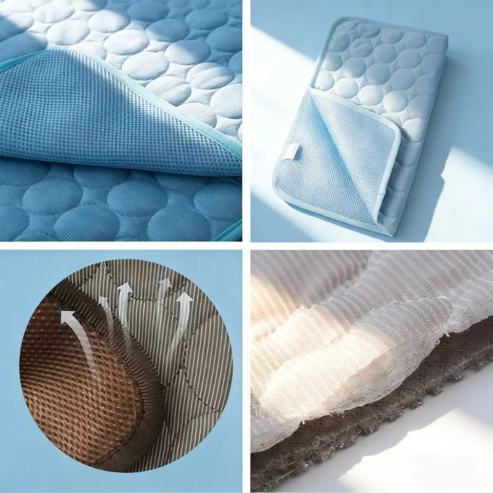 Raymax Summer Dog Cooling Mat Pet Cold Bed Extra Large Small Big Dogs Pet Accessories Cat Durable Blanket Sofa Ice Silk Blanket