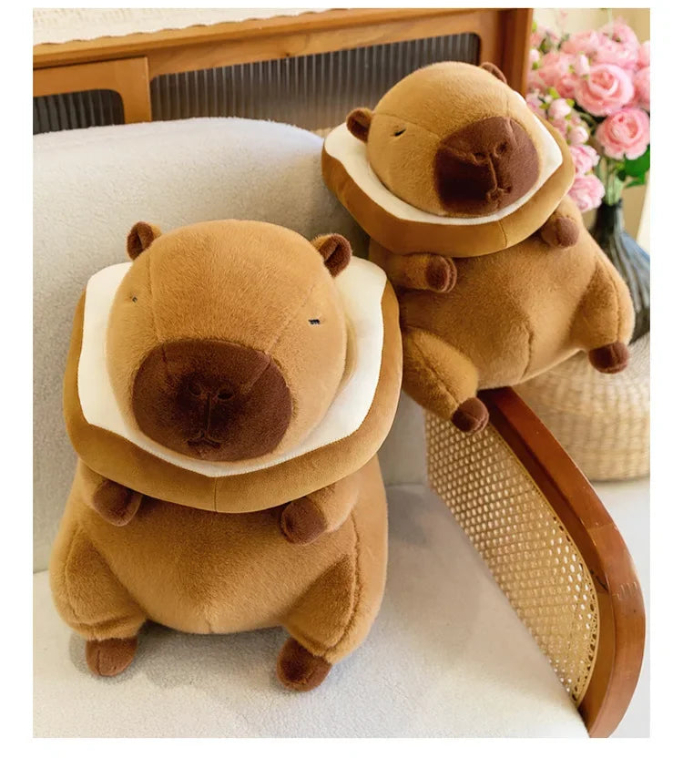 Capybara Plush Toy Stuffed Animal Soft Hugging Capybara Ornament Plush Toy Doll for Kids Adults Birthday Gift Home Decoration