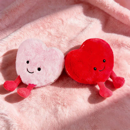 Cute Heart Shape Plush Toy Soft Heart Stuffed Doll Adorable Valentine's Day Romantic Gifts  Plushies for Lovers