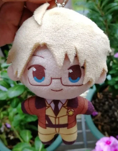 10CM Axis Powers Worlds Stars Plush Doll Keychain Hetalia Arthur Kirkland Alfred F Jones Wang Yao Keyring Cosplay Props Gift