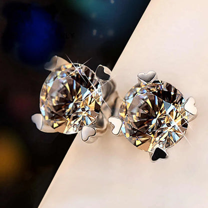 CAOSHI Simple Shiny Oval-shaped CZ Earrings for Female Graceful Lady Versatile Accessories Classical Elegance Women's Jewelry