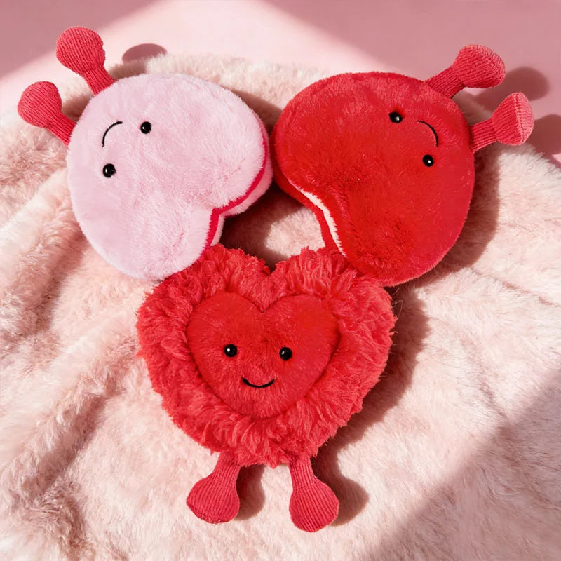 Cute Heart Shape Plush Toy Soft Heart Stuffed Doll Adorable Valentine's Day Romantic Gifts  Plushies for Lovers