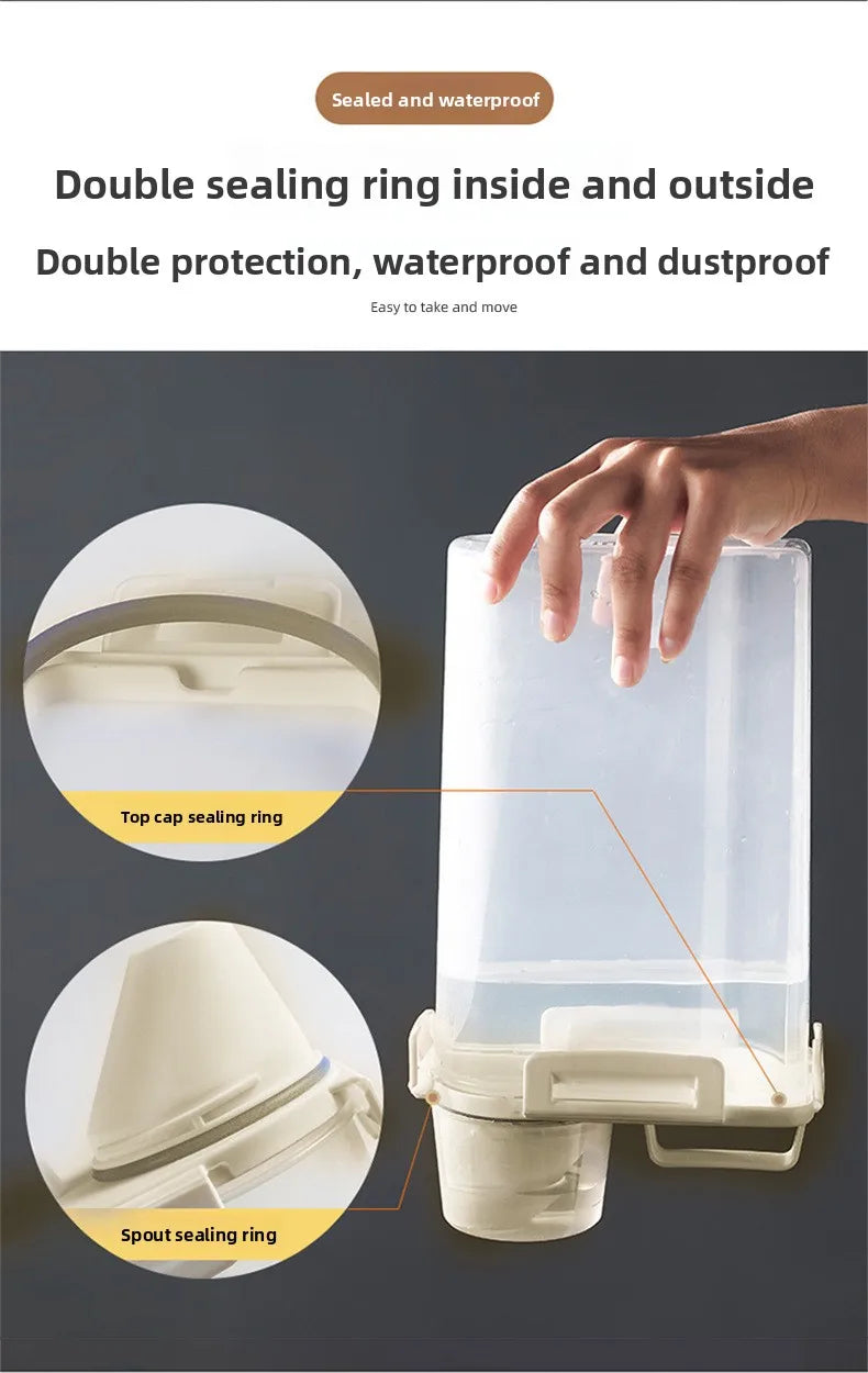 1.75/ 2.5/3L Food Grade Grain and Miscellaneous Grain Storage Box, Rice Bucket Storage Tank, Sealing Tank, Kitchen Utensil New