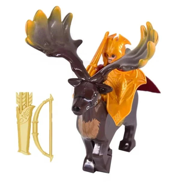 Medieval Knight Figure Building Blocks Roman Rohan Temple Soldier Infantry Commander Mount War Horse Wolf Orc Boy Toy Gift S009