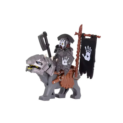 Medieval Knight Figure Building Blocks Roman Rohan Temple Soldier Infantry Commander Mount War Horse Wolf Orc Boy Toy Gift S009