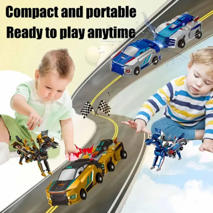Car God Quick Transformation Toy Dinosaur Flying Dragon Combination Pegasus Unicorn Magnetic Collision Transformation Fun Toy