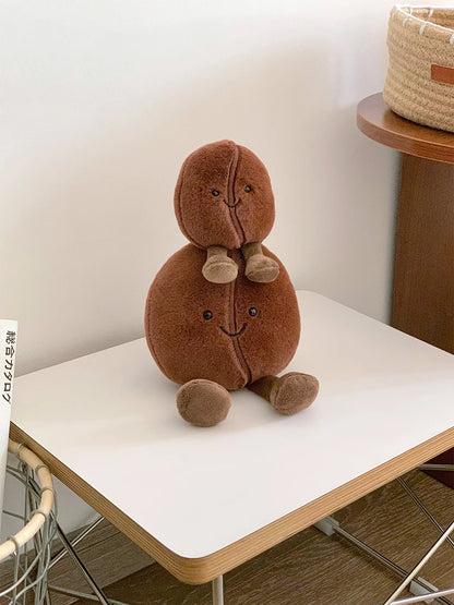 Jellycat Simulated Coffee Bean Plushies Soft Doll Brown Coffee Food With Foot Adorably Plush Toy Home Decor Xmas Gifts Girl