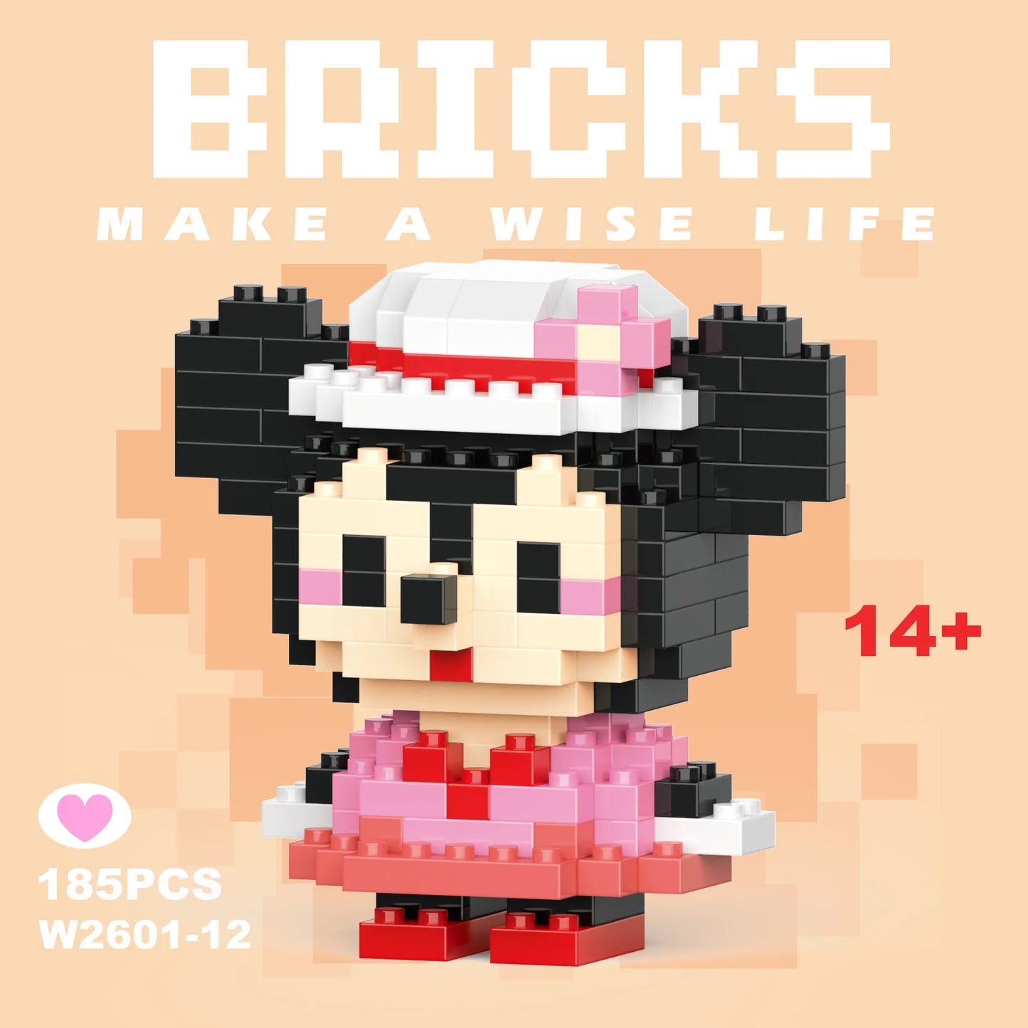 Disney 108 style Stitch LinaBell StellaLou Building Blocks Princess Cartoon Figrues Bricks Children's Assembly Toys Model Gift